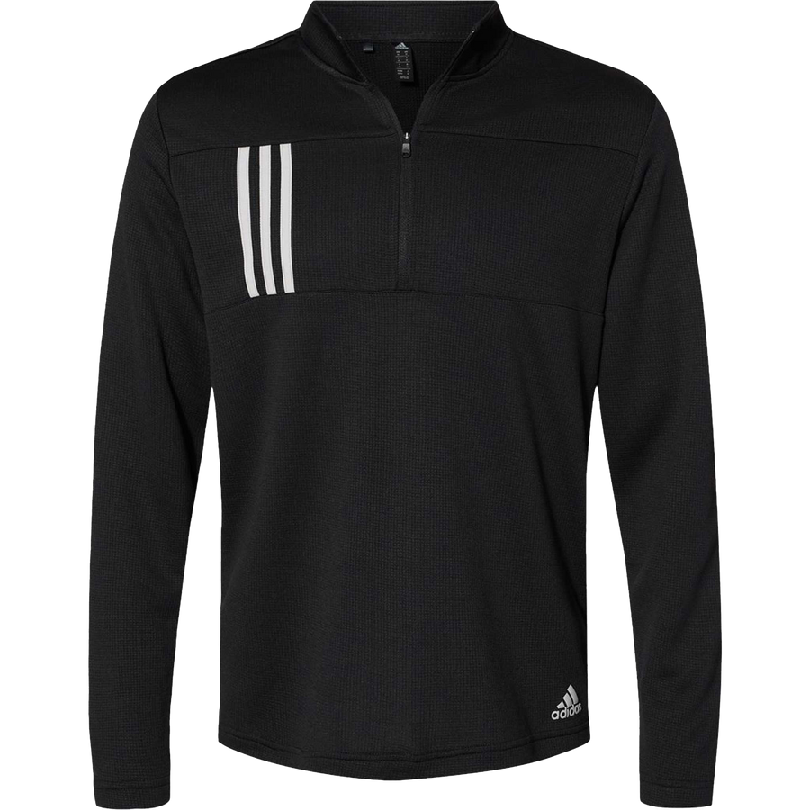 3-Stripes Double Knit Quarter-Zip Pullover